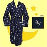Bedhead Men's Navy Golf Tee Egyptian Cotton Robe