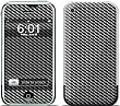Black Carbon Fiber Weave Design Protective Skin Decal Sticker for Apple iPhone (2G)