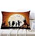 Euone 3050cm Halloween Square Pillow Cover Cushion Case Pillowcase Zipper Closure (I)