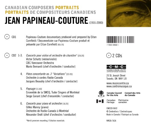 Canadian Portraits: Jean Papineau-Couture [Canada]