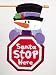 Santa Stops Here Decorative Garden Flag