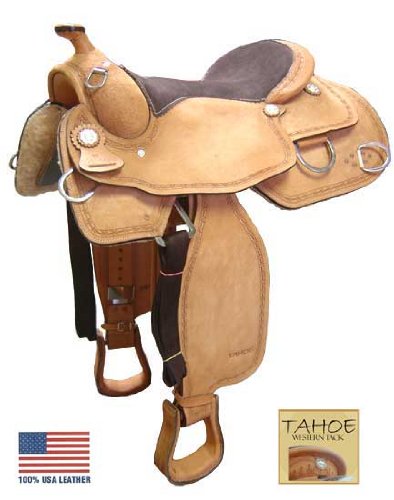 Tahoe Roughout Training Saddle USA Leather