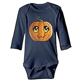 NINKI ベビー服 ハッピーハロウィン カボチャ 猫 長袖 カバーオール 6ヶ月~24ヶ月 100%コットン 出産祝い Size 24 Months ライトブルー