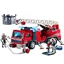 Playmobil Fireman Ladder Fire Engine Truck