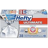 Hefty Ultimate Flex Tall Kitchen Trash Bags, Scent Free, 38 Count