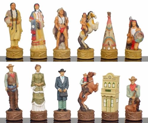 Cowboys & Indians II Theme Chess Set