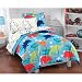 Dinosaur Tracks Bedding Set - 5pc Dino T-Rex Bed-in-Bag Ensemble - Twin Bed