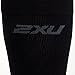 2XU Men's Compression Socks for Recovery, Black/Black, Medium