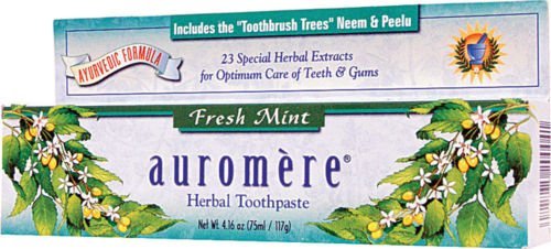 Auromere Toothpaste, Freshmint 4.16 Fl Oz (Pack of 2)