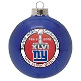 NFL New York Giants Super Bowl XLVI Champions 3 1/4" Christmas Holiday Ornament