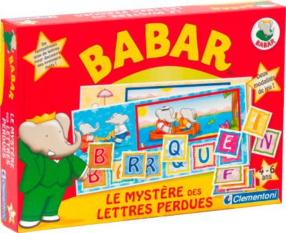 Clementoni - Jouet Premier Age - La Chasse aux lettres de Babar