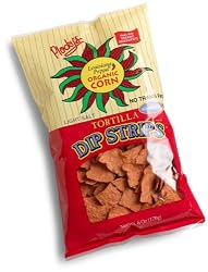 Plocky's Organic Louisiana Peppa Red Tortilla Dip Strips, 6-Ounce Bags (Pack of 12)