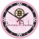 Boston Bruins Wall Clock (Pink)