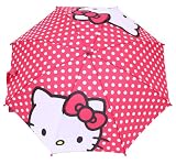 Hello Kitty Sanrio Kid Size Umbrella - Polka Dots w/ Kitty Head