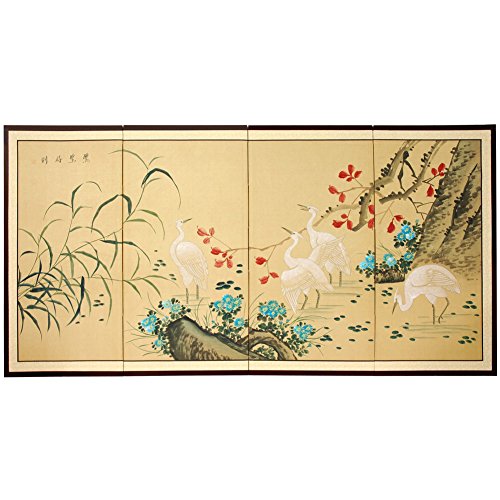 Oriental Furniture Huge Large Asian Wall Art 6 Feet Geese in Water