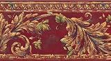 Crimson Ivy Scroll Wallpaper Border