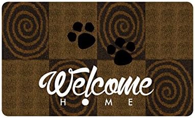 Wolf Anton Welcome Home Custom Outdoor/Indoor Neoprene Rubber Doormat Colorful
