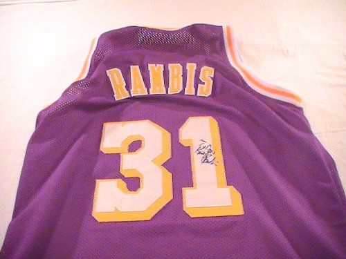 KURT RAMBIS SIGNED AUTOGRAPHED JERSEY LOS ANGELES LAKERS COA