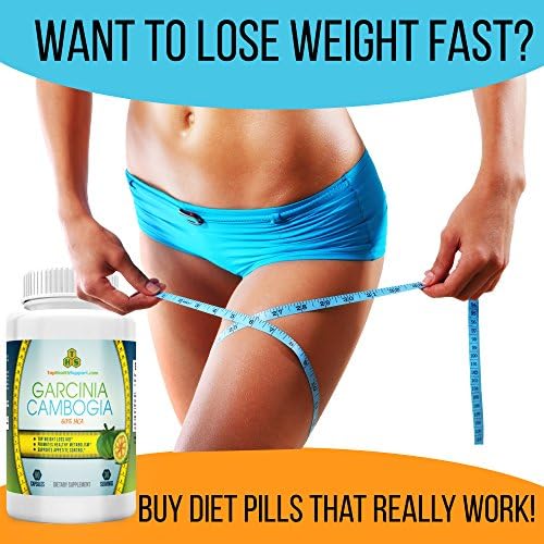 Top Health Support Garcinia Cambogia Weight Loss Pills Extra Strong Diet Supplement Formula Fast Action for Men & Women 100% Safe 100% Natural Products 100% Money Back Guarantee