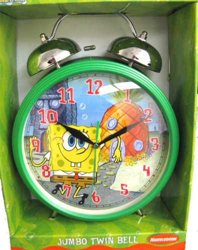Spongebob Squarepants Jumbo 10 Twin Bell