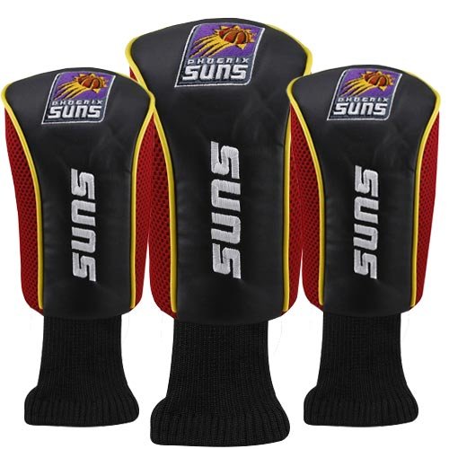Phoenix Suns Black-Red 3-Pack Golf Club Headcovers