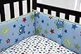 Little Bedding Traditional Padded Bumper, Monster Babies