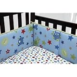 Little Bedding Traditional Padded Bumper, Monster Babies