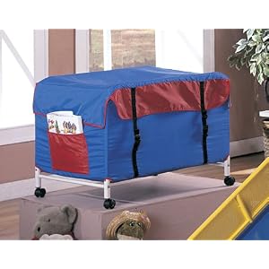 Red and Blue Multicolor Toy Storage Chest Box