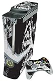 XBOX 360 Black Fusion DIGIWRAP Skin & 2 Matching Controller Skins