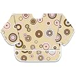 Bumkins Waterproof Sleeved Bib - Rose/Chocolate Circles