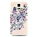 For Galaxy S5 , ivencase Personality Flower Skull and Butterfly Pattern Slim Soft TPU Gel Texture Ultra Thin [Flexible] Bumper Protective Rear Skin Case Cover Perfect Fit for Samsung Galaxy S5 SV + One 