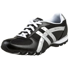Buy Skechers Ladies Motoring Lace Up With Arch And Stripes by Skechers