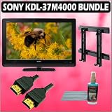 Sony Bravia M-Series KDL-37M4000 37-Inch 720p LCD HDTV and Sony SUWL500L Wall Mount Accessory Kit with 3 Year Extended Warranty