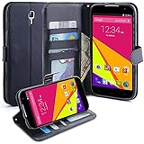 BLU Studio 6.0 HD Case, LK [Stand Feature] Blu Studio 6.0 HD Wallet Case Flip Cover Leather Case for Blu Studio 6.0 HD with Stylus (Black)