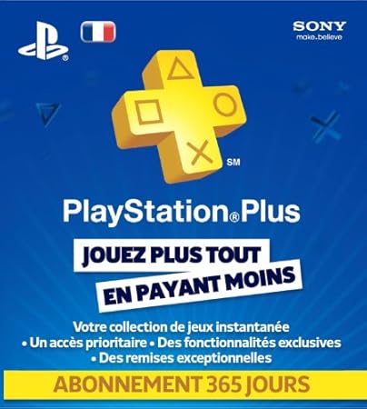 Playstation LiveCards plus abonnement 365 jours