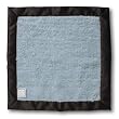 SwaddleDesigns Baby Lovie - Fuzzy Pastel Blue with Chocolate Brown Satin