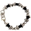 Stainless Steel Bracelet Black Rubber Unique Link Design High Quality By Bucasi
