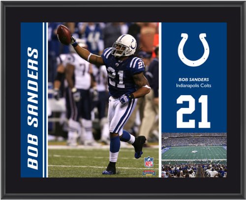 Mounted Memories Indianapolis Colts Bob Sanders 10.5 x 13 Sublimated Plaque