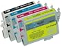 4pk True Star brand remanufactured Epson ink cartridges, (1)T0441 (1)T0442 (1)T0443 (1)T0444 fits Stylus CX3600 Stylus CX3650 Stylus CX4600 Stylus CX6400 Stylus CX6600 Stylus C64 Stylus C66 Stylus C84 Stylus C86 Stylus CX4600.