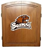 Oregon State Beavers Dart Board Cabinet Set