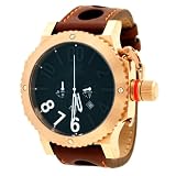 Adee Kaye #AK7220-MRG1 Men's Rose Gold Tone Oversized Chronograph Watch