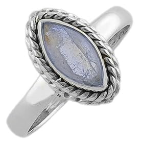 Lovely Moonstone 925 Sterling Silver Vintage Design Ring by Moonstone Birthstones