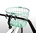 Colorbasket 02270 Powder Coated Mesh Bottom Lift-Off Steel Bike Basket, Foam Hooks, Velcro Strap, Removable, Scratch Resistant, Green, Adult (EV02270)