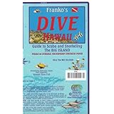 hawaii big island 1421000 snorkel  scuba dive map waterproof franko made in hawaii
