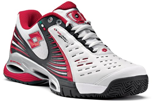 Lotto Tennisschuh Syn-Raptor Due Clay, Herren, white 05/scarlet red