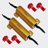 50W 6Ohm LED Load Resistors for LED Turn Signal Lights or LED License Plate Lights (Fix Hyper Flash, Warning Cancellor)