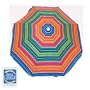 Rio Brands 6ft Multi Colored Beach Umbrella
