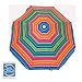 Rio Brands 6ft Multi Colored Beach Umbrella