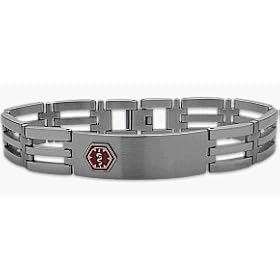 Men's Stainless Steel Medical ID Bracelet