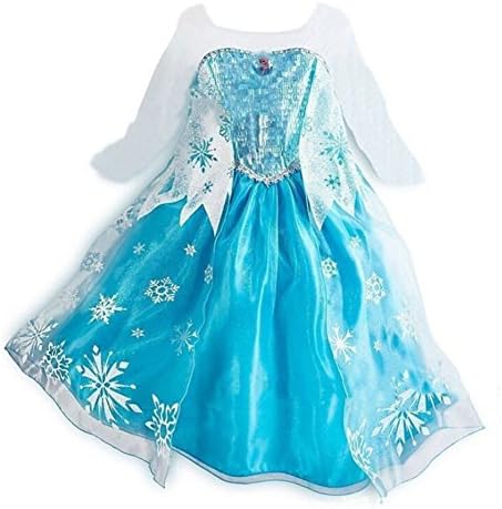 PG Baby Girl's Snow Queen Dress Costume Party Princess Dress Sequined Dress, 6